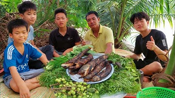 Cá Nướng Rơm.Chấm Muối Ớt | Biển Nguyễn ngọc.