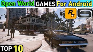 TOP 10 OPEN World Games for Android|Games  Like GTA5|HIGH GRAPHICS|Rockstar & Gameloft|HINDI|