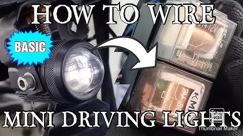 How to Wiring Mini Driving Lights - EXT150