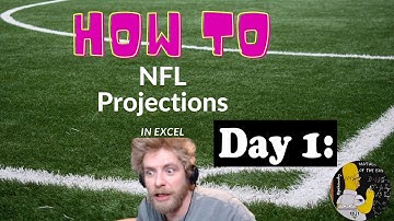 NFL Projections model in excel: Day 1