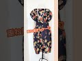 【着物 反物 四角い布で】　　ゆったりチュニックワンピー♡型紙なしEasy ♡ Tiered dress *No pattern　#shorts
