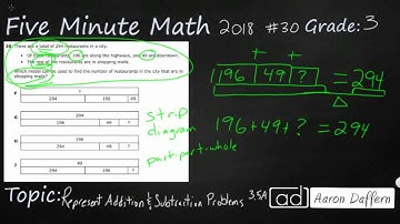3rd Grade STAAR Practice Representing Addition and Subtraction Problems (3.5A - #6)