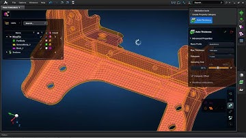 Automatic Thickness and Offset Assignment - MSC Apex Modeler