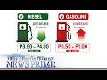 Diesel prices to go down, gasoline to go up next week