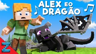 Minecraft Música | Alex e o Dragão | Minecraft Animation  (&quot;Fly Away&quot; Song by TheFatRat)
