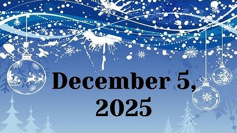 December 5, 2025