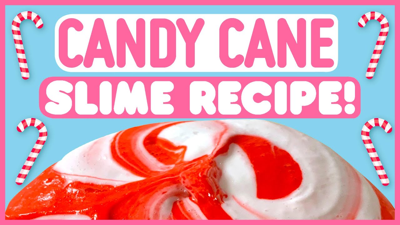 🎅 FLUFFY CANDY CANE SLIME | Easy DIY tutorial!