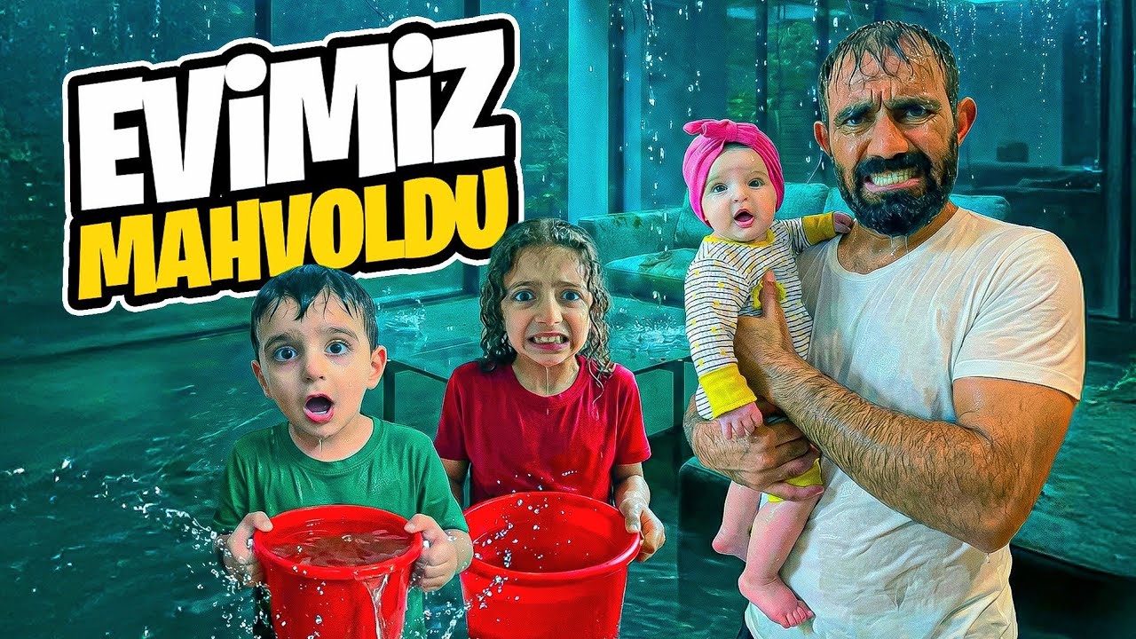POYRAZ ELİF EVİMİZİ SU BASTI!!POYRAZ MUSLUĞU AÇIK UNUTTU!!!