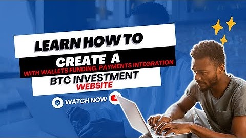 How to create a BITCOIN investment Website : Best Broker/Bitcoin Investment Script