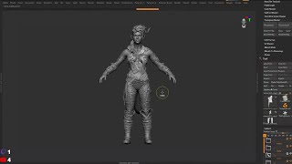 Baldur`s Gate 3: Karlach Sculpting in Zbrush II Collectibles  II Part-4- Base blocking done