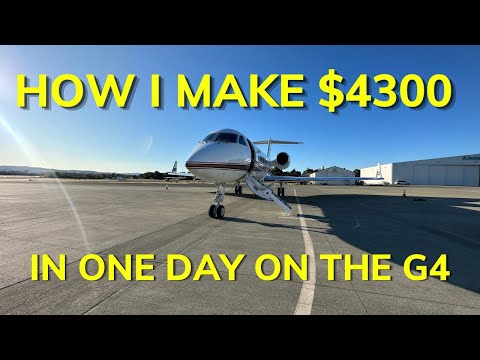 How I make $4300 a day as a pilot | Contracting on the G4