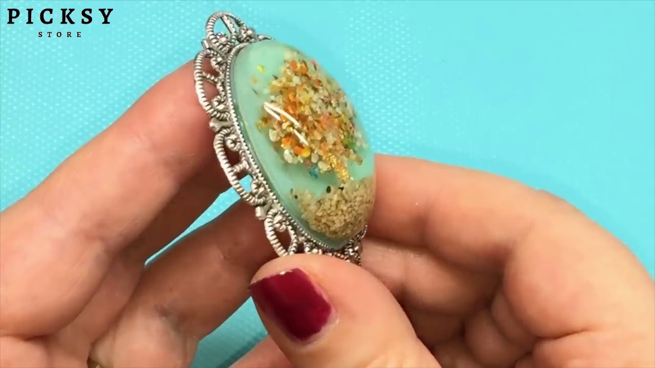 How to make your own jewelry with resin molds! Picksy Store YouTube