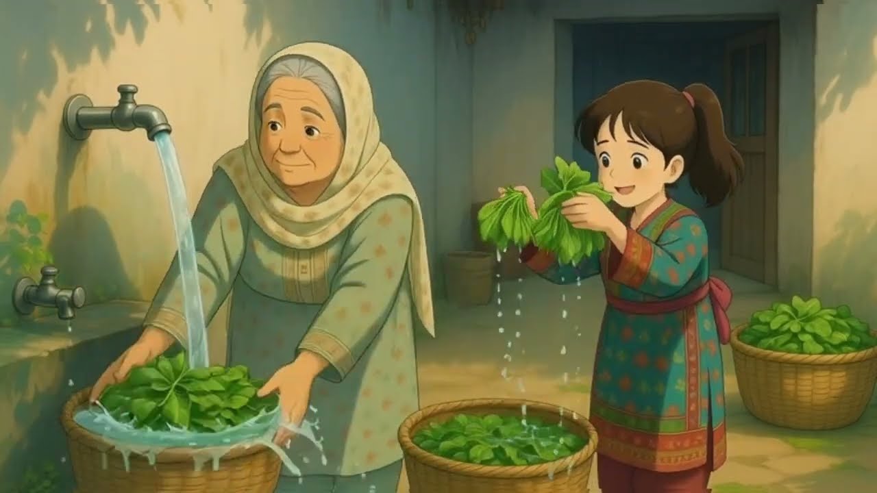 Traditional Indian Village Meal | Harvesting & Cooking | Ghibli Aesthetic ASMR 