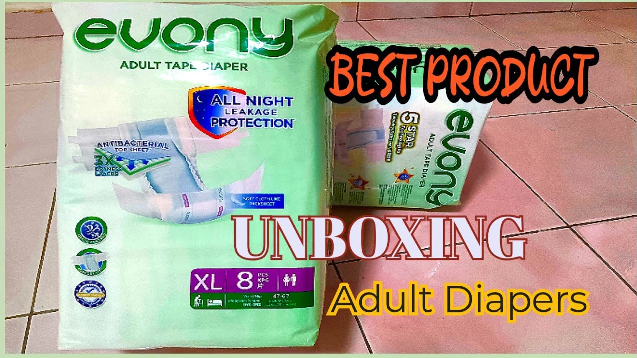 UNBOXING BEST PRODUCT ADULT TAPE DIAPERS EVONY YouTube unboxing-best-product-adult-tape-diapers-evony-youtube