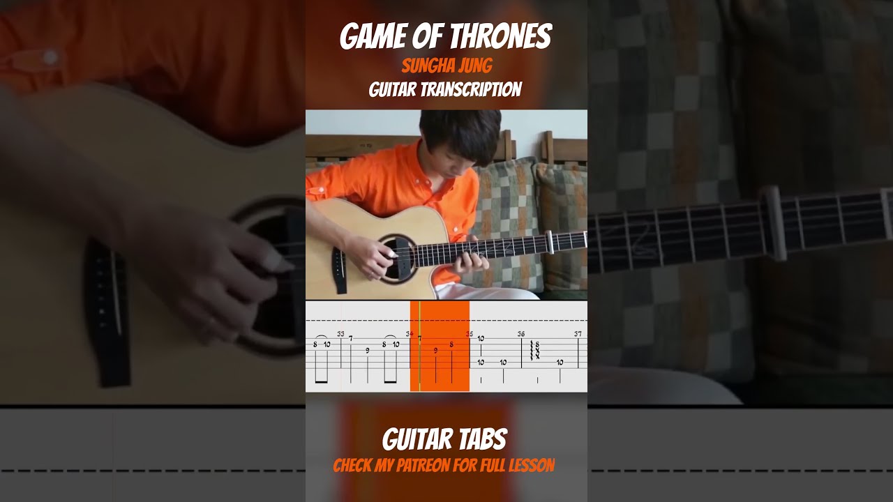 Game of Thrones Theme Guitar - Sungha Jung - Tab Fingerstyle #shorts -  YouTube