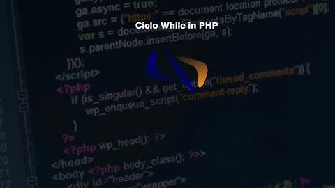 Ciclo while in PHP