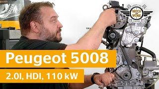 Remplacement de la courroie de distribution d&#39;un Peugeot 5008 2,0 l HDI de 110 kW – Instructions