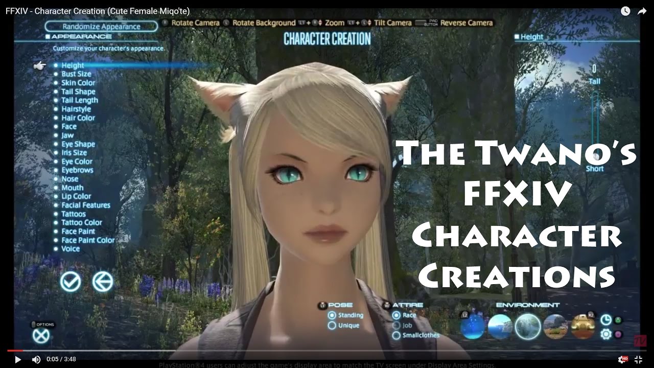 Final Fantasy XIV, Final Fantasy XIV Character Creation, Final...