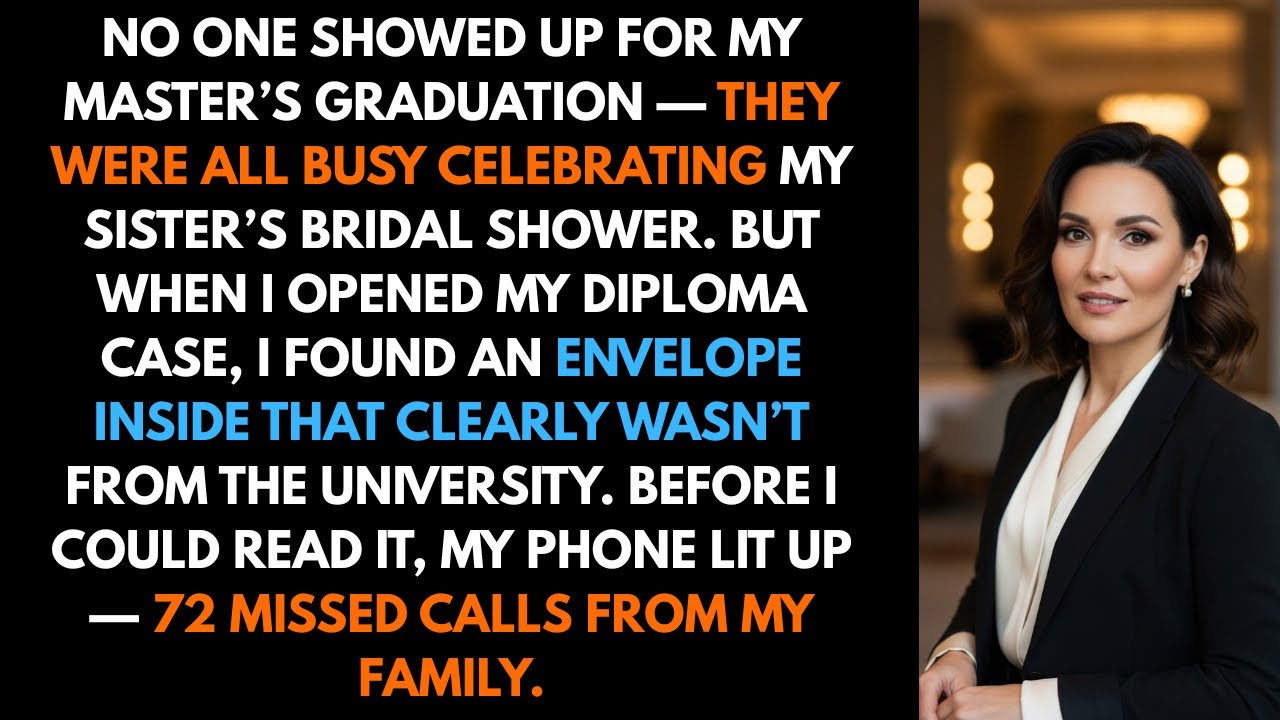 No one showed up for my master’s graduation — they were all busy celebrating my sister’s...