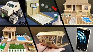 10 DIY crafts ideas from cardboard and matches by FUNLIFE 12,634 views 4 years ago 1 hour, 1 minute
