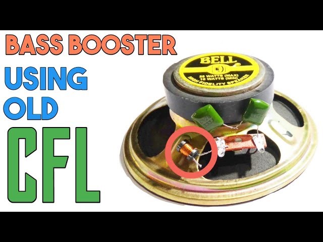 How To Make A Bass Booster Using Old CFL - YouTube