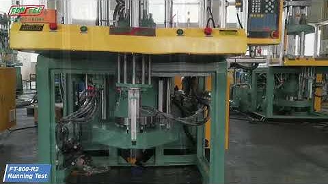 FOMTEC brand Vertical Injection Molding Machine completed with Rotary Table and Hydraulic Servo