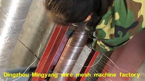The operation of hexagonal mesh machine,Step 1