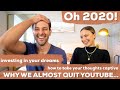 HOW TO MAKE SURE 2021 ISN’T LIKE 2020|  future on YouTube, giving up, investing in yourself