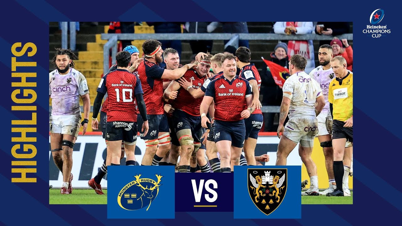 Munster Rugby v Northampton Saints, Champions Cup 2022/23 Ultimate Rugby Players, News, Fixtures and Live Results