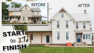 HISTORIC 1900 Farmhouse Restoration! 👉🏻 (start to finish)