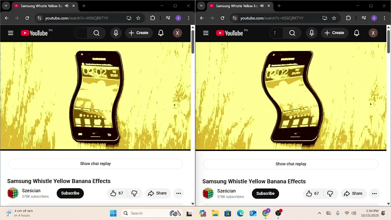 Samsung Whistle Yellow Banana Effects Combined