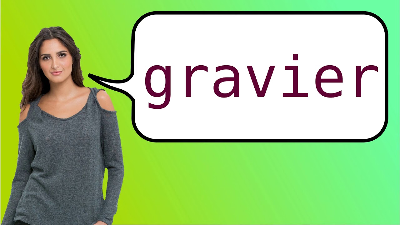 How to say 'gravel' in French? YouTube