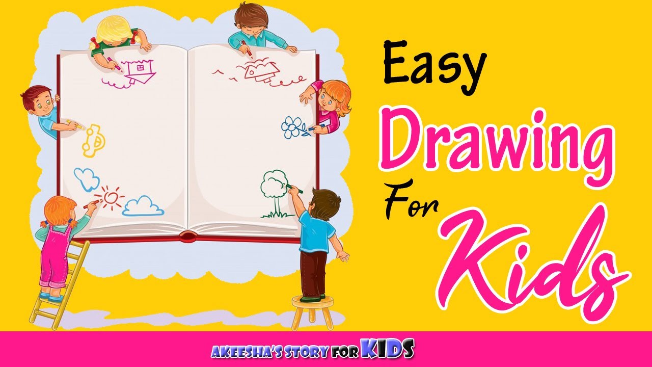 Easy Drawing For Kids| How To Draw Parrot| Draw Lion| Draw Boat ...