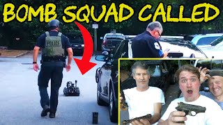Found Pipe Bombs, Gun & Human Teeth in River! Bomb Squad Called!
