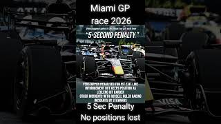 Max Penalised… And It Didn’t Matter 🚨 #f1 #f1shorts #miamigp #f1news #maxverstappen