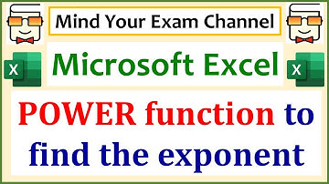 Power function in Excel to calculate the power of a number | Statistics using Microsoft Excel Course