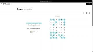 AI Solve New York Times  Daily Strands Puzzle #829 6/10/2026 (ASMR)