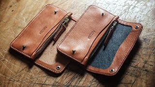 Making Fancy Leather Trucker Wallets