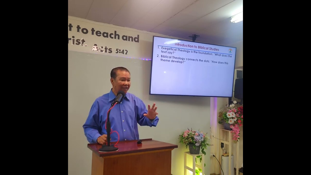 Hermeneutics 101: Introduction to Biblical Studies 250504 (play @1.25 Speed)