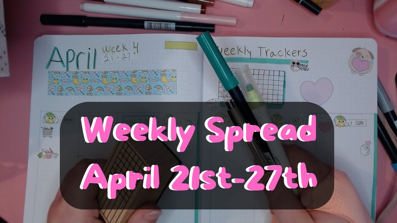 April 2025 Weekly Spread (week 4) 🫀