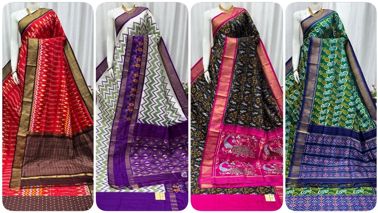😍 Latest And Exclusive Pure Ikkat Silk Sarees - Whatsapp 7904566214 #geethusarees 