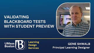 Celebrity Validating Blackboard Tests with Student Preview Wealth