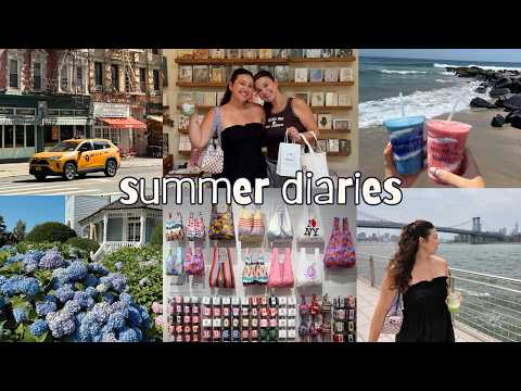 weekend vlog ☀️ nyc stationery shops, jersey beach day, girl time & nostalgic summer vibes 👙