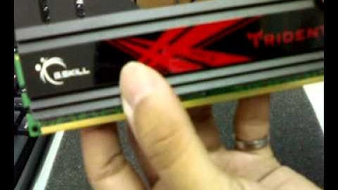G.SKILL TRIDENT 4GB kits DDR3 2133Mhz unboxing