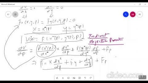 Envelope Theorem and its applications