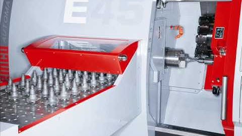 EMCO E45 Swing Loader Demo