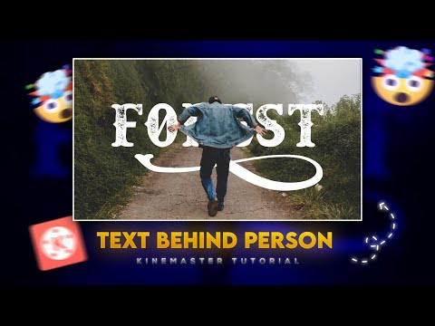 Text behind person | Add Text behind object | Kinemaster video editing tutorial