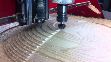 3D CNC routing of dome/sphere