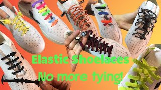 Never Tie Your Shoes Again-Elastic Shoelaces-No Tie Laces Hickies and Many More