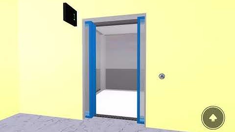 Playing Otis Elevators Game in Roblox